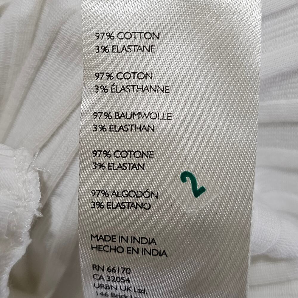 Free People Ribbed Cardigan Cream Button Front Stretch Size L - Picture 5 of 7
